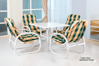 Comfortable Outdoor Dining Set with Cushions