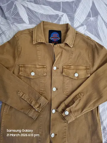 Stylish Brown Denim Jacket - Brand new - 98% cotton