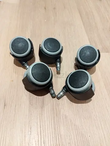 Set of 5 Replacement Caster Wheels for Office Chairs