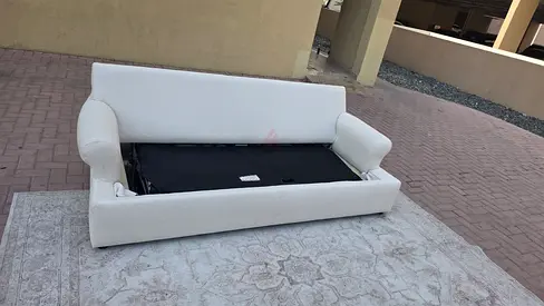 Crate and Barrel two seater sofa bed with mattress