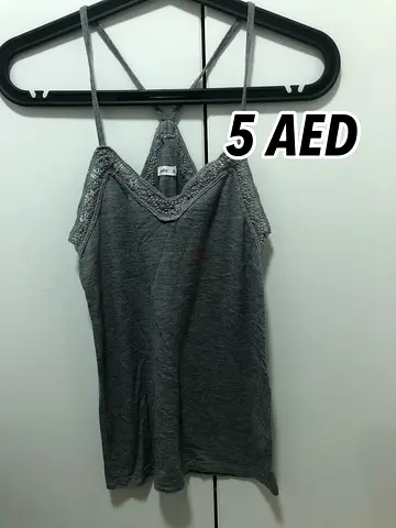 Gray Strappy Top for Sale