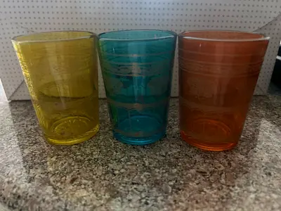 Colorful Decorative glass for coffee