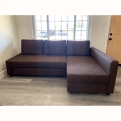 Comfortable Brown Sectional Sofa-bed