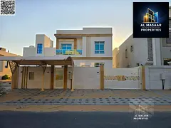 Villa in Al Zahia area, 4 rooms, including electricity, water, and air conditioning. Freehold owners