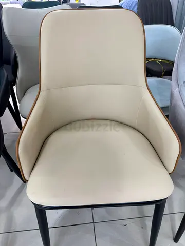 Comfortable Modern White Upholstered Chair