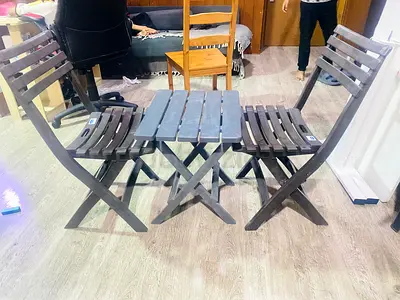 Plastic chairs set  for balcony