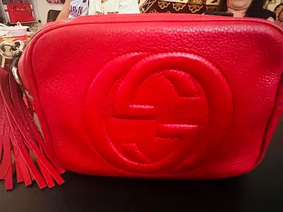 Gucci Soho Disco Bag – Red Pebbled Calfskin Leather
