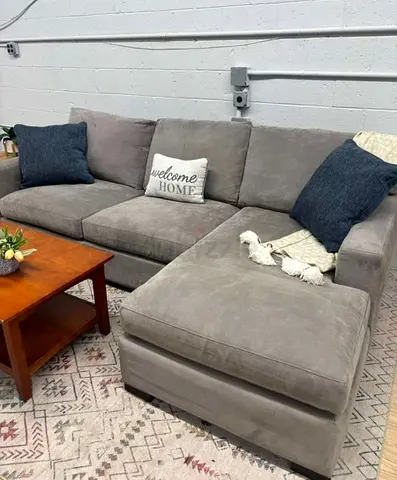 Crategbarrel L Shape Sofa Good Condition