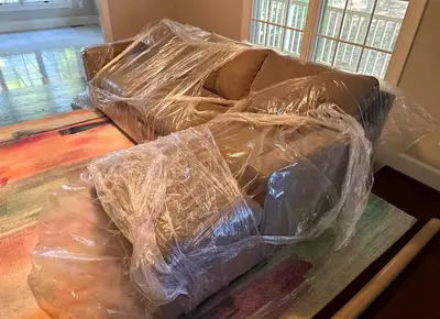 Cratebarrel axis L shape sofa