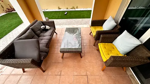 Outdoor Patio Furniture Set with Coffee Table