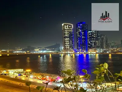 الشارقه الممزر برج الابلاج شقه غرفه وصاله ومطبخ وحمامين