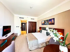 Hotel Apartment in JVC l Lowest Price Guaranteed lMonthly l DTCM ADMN not Included in price