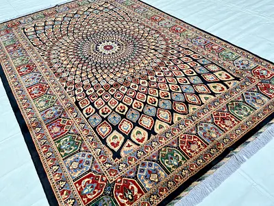3x2 meters Handmade Gombad Design Persian Style Wool Carpet