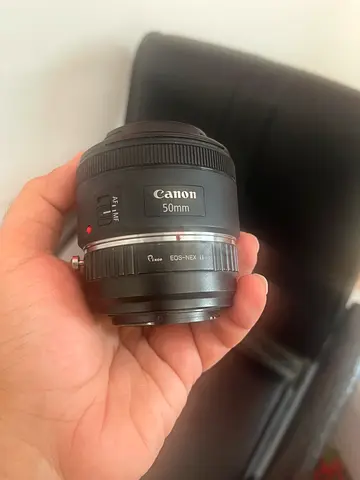 Canon 50 mm 1.8 lens+Eos-Nex ii mount