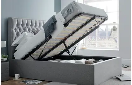 King size Modern Upholstered Storage Bed