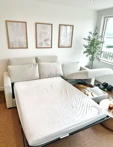 Ikea vimle L shape sofa bed with mattress