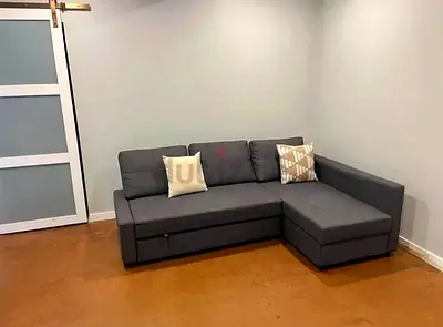 Stylish Grey L-Shaped Sofa with Storage