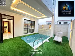 A luxurious architectural masterpiece with a modern design, spacious areas, and high-end finishes, o
