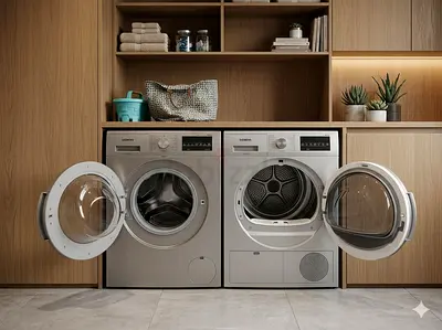 Siemens latest model iq500 9 kg washer and 9 kg dryer separate set sell