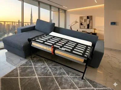 Ikea vimle L shape sofa bed with mattress