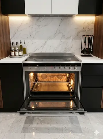 Siemens model Hy738357M 90X60cm Ceramic 5 HOBS stove oven dual.fan cooking range made in Italy