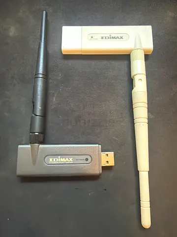 Edimax USB WiFi Adapters with External Antennas (High Gain) – 2 Units