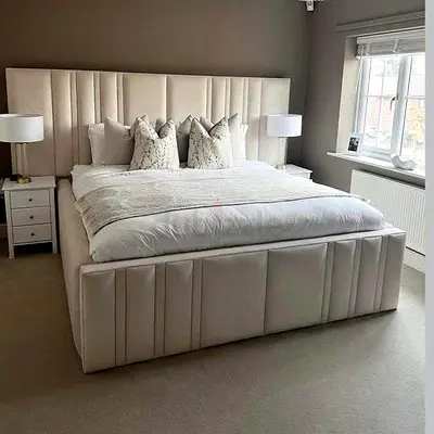 Brand New Super King Size Bed Fully Customizable Bedframe, Hydraulic Storage Can be installed