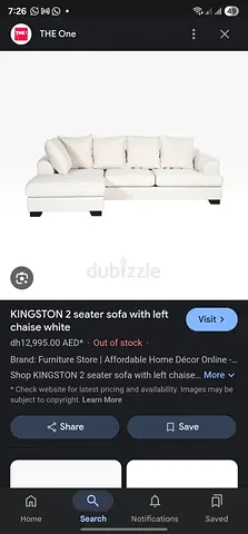 Selling the one Kingston L shape sofa