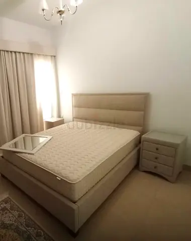 Stylish Bed Frame with Premium Mattress soft and Healthy sides with 2 Nightstands