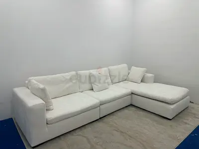 High quality marina home white color lshape sofa
