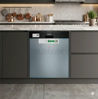 Siemens latest Iq700 3 rack dishwasher inside light blue fully-integrated built-in