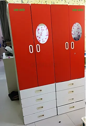 2 DOOR WARDROBE CUPBOARD 100 EACH 2 PIECE IN SHARJAH