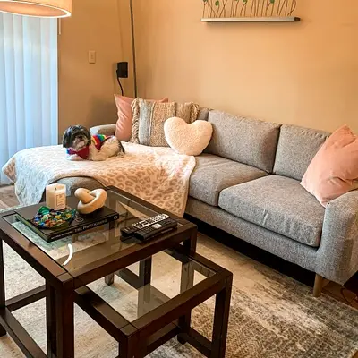 L-Shaped West elm L shape sofa