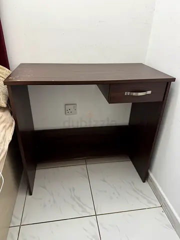 Study Table / Computer Desk — Dark Walnut Finish | Compact  Sturdy