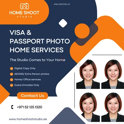 Visa/Passport  ID Photo Home Services