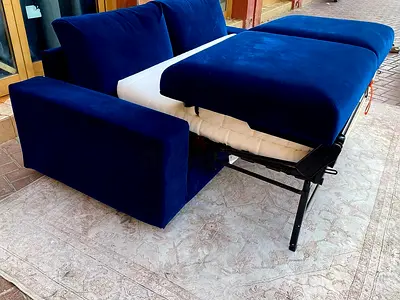 Pull out IKEA bule vimle two seater sofa bed with mattress