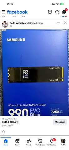 Samsung SSD evo plus 4 TB NVMe