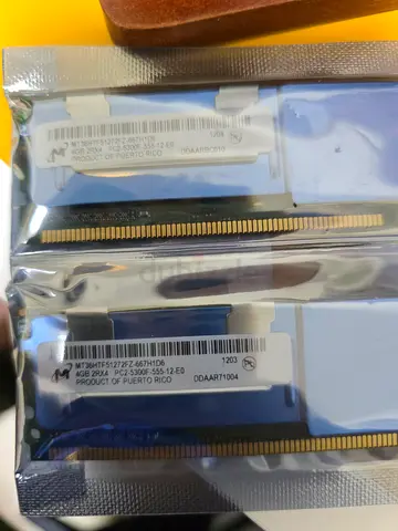 HP MICRON Tech 4GB PC2 5300f Server modules