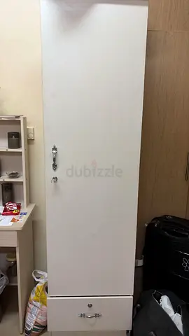 White Wardrobe with Drawer