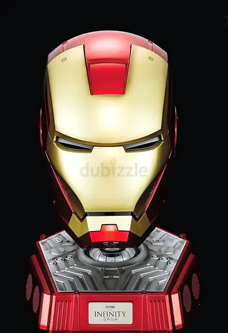 Iron Man Infinity Saga mk7 wearable helmet with Bluetooth speaker stand