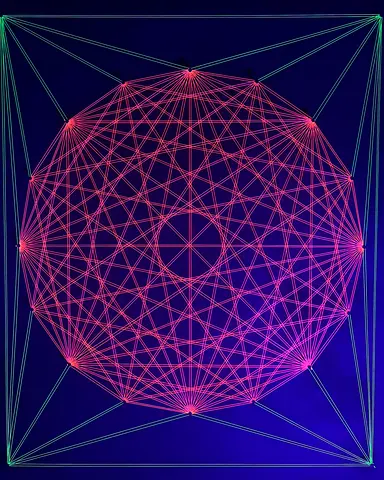UV Reactive String Art Sacred Geometry