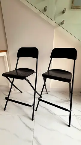 IKEA FRANKLIN Bar Stools (Set of 2) – Black | Counter Height