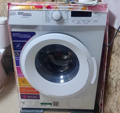 Super General Washing Machine - 1200 RPM, Child Lock  Delay Start