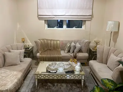 Elegant Living Room Set with Sofas and Coffee Table( price for whole set)