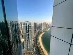 Largest three-bedroom apartment with a living room in Al Khan / balcony with a sea view / free parki