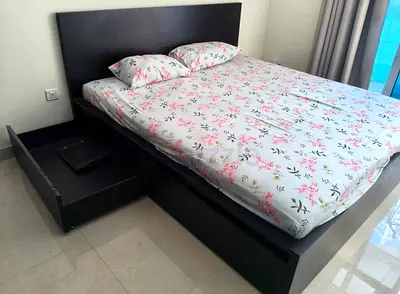 Ikea King size bed with mattress available in perfect condition