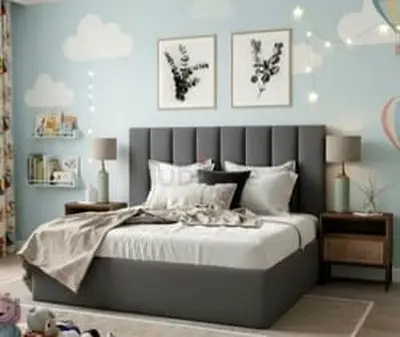 New Queen size bed frame including medical mattress family bed storage double bed Queen bed