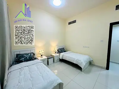 غرفتين وصالة للايجار الأسبوعي / شامل الفواتير مع الانترنت
