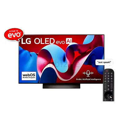 LG 55 Inch OLED evo C4 Smart 4K TV AI Magic remote Dolby Vision webOS