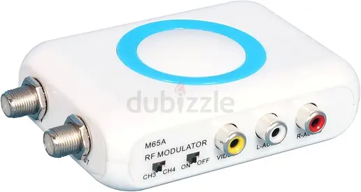 RF Modulator RCA Coaxial Adapter VHF Demodulator Converter